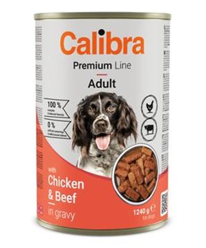 Levně Calibra Dog Premium konz. with Chicken&Beef 1240 g