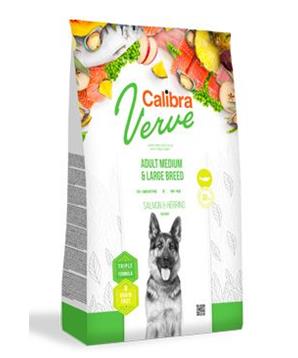 Levně Calibra Dog Verve GF Adult M&L Salmon&Herring 12 kg