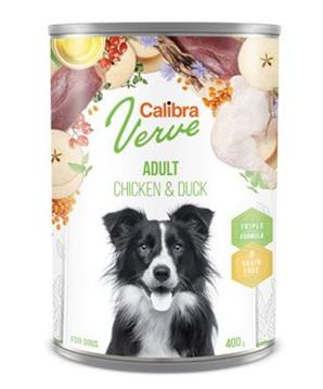 Levně Calibra Dog Verve konz.GF Adult Chicken&Duck 400g