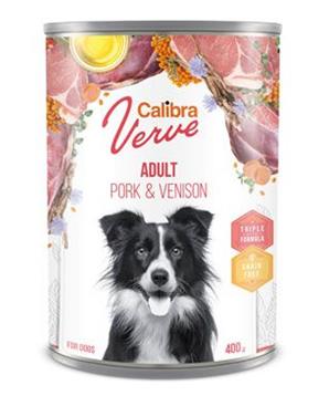 Levně Calibra Dog Verve konz.GF Adult Pork&Venison 400g