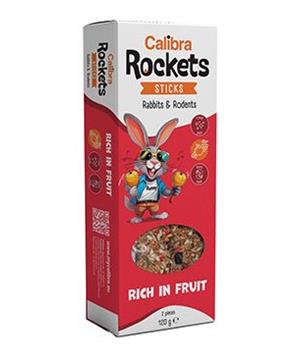 Levně Calibra Rockets Sticks Rabbits&Rodents Fruits 120g