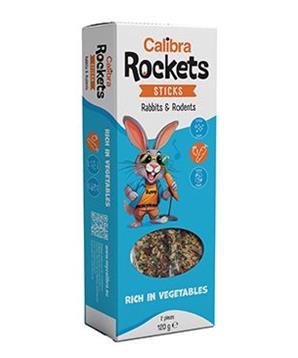 Levně Calibra Rockets Sticks Rabbits&Rodents Vegetables 120g