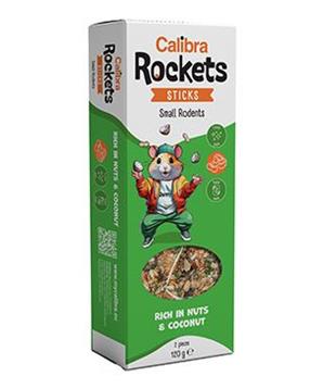 Levně Calibra Rockets Sticks Small rodents Nuts&Coconut 120g