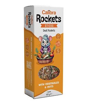 Levně Calibra Rockets Sticks Small rodents Vegeta&Nuts 120g 120g