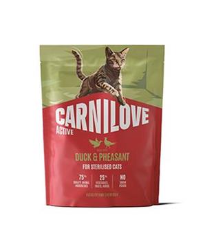 Levně Carnilove Cat Active Dry Duck&Pheas.Steril.Ad.AB 2kg