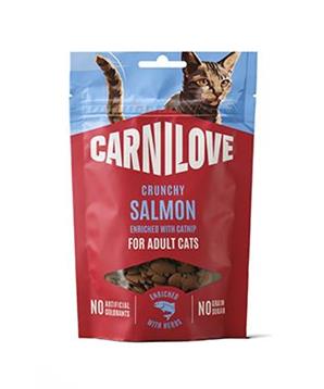 Carnilove Cat CRUNCHY Snack Salmon+Catnip 