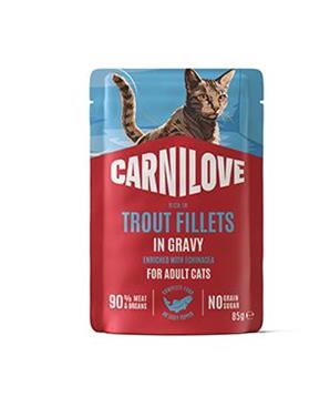 Levně Carnilove Cat Pouch Gravy Trout+Echinacea 85g