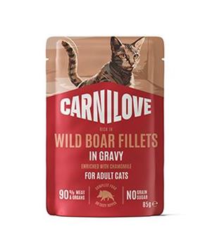 Levně Carnilove Cat Pouch Gravy Wild Boar+Chamomile 85g
