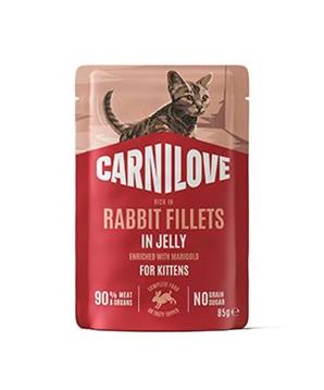 Levně Carnilove Cat Pouch Jelly Rabbit+Marigold Kittens 85g