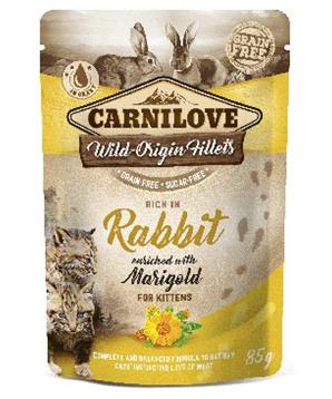 Carnilove Cat Pouch Kitten RabbitEnriched&Marigold