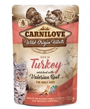 Carnilove Cat Pouch Turkey Enriched & Valerian