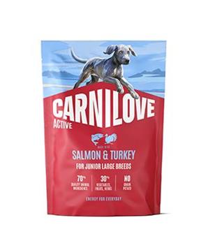 Levně Carnilove Dog Active Dry Salmon&Turkey Junior LB 1,5kg