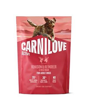 Levně Carnilove Dog Active Dry Venis&Rein&Wild AdultAB 1,5kg