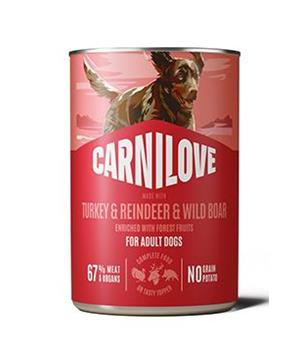 Levně Carnilove Dog Can Paté Turkey&Reindeer&Wildboar 400g 400g