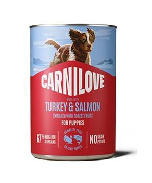 Levně Carnilove Dog Can Paté Turkey&Salmon Puppies 400g