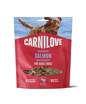 Levně Carnilove Dog Crunchy Snack Salmon+Blueberries 200g