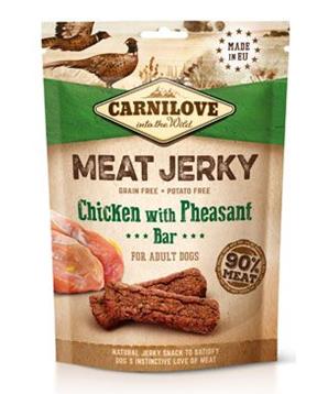 Levně Carnilove Dog Jerky Chicken with Pheasant Bar 100 g