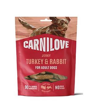 Levně Carnilove Dog Jerky Turkey&Rabbit 100g
