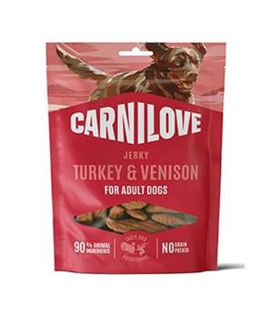 Levně Carnilove Dog Jerky Turkey&Venison 100g