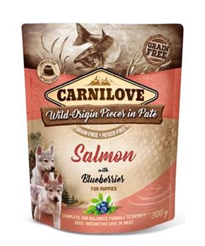 Carnilove Dog Pouch Paté Salmon & Blueber Puppies