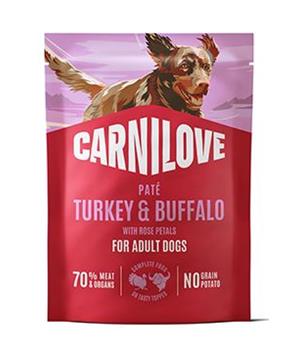 Levně Carnilove Dog Pouch Paté Turkey&Buffalo+Rose 300g