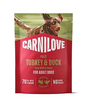 Levně Carnilove Dog Pouch Paté Turkey&Duck+Timothy 300g