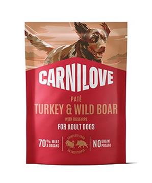 Levně Carnilove Dog Pouch Paté Turkey&Wildboar+Ros. 300g