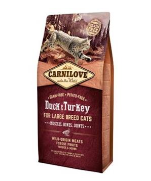 Levně Carnilove Duck & Turkey for Large Breed Cats - Muscles, Bones, Joints 2 kg - exp. 8/25 - 1 ks skladem