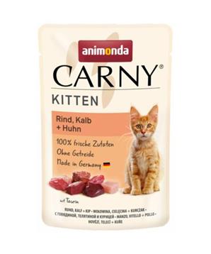 Levně Carny Kitten 85 g hovězí, telecí+kuřecí, kapsička pro koťata 85 g