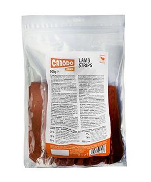 Levně CARODO Dog poch. Jehněčí proužky 500g