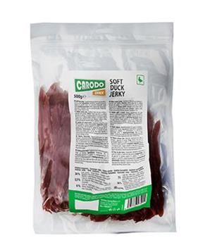 CARODO Dog poch. Měkký kachní jerky 