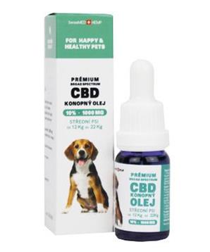 Levně CBD olej pro střední psy 10%, 10ml