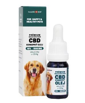 CBD olej pro velké psy 15%