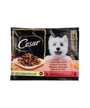 Levně Cesar Selection kapsička v omáčce 4x100g