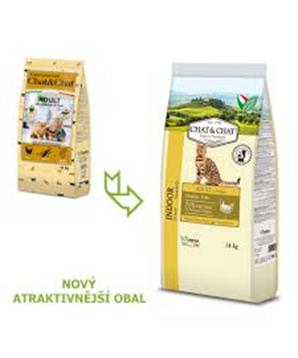 Levně Chat & Chat Adult Indoor Chicken 14kg