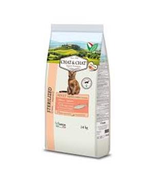 Levně Chat & Chat Expert Adult Sterilized s lososem 14 kg