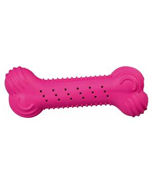 Levně Chrastící kost přírodní guma 11 cm