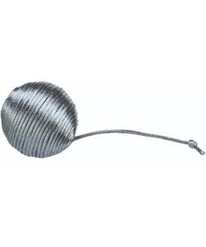 Levně Chrastící metalický míček, polyester 1ks/4cm