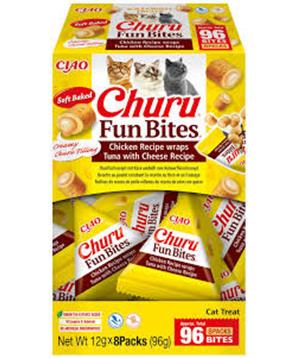 Levně Churu Cat BOX Fun Bites Chicken wraps Tuna&Cheese 8x12g