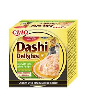 Levně Churu Cat CIAO Dashi kuře s tuňákem a hřebenatkou 70g