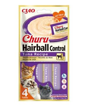 Levně Churu Cat Hairball Tuna Recipe 4x14g