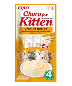Levně Churu Cat Kitten Chicken Recipe 4x14g