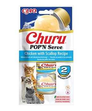 Churu Cat POP’N Serve Chicken with Scallop Recipe