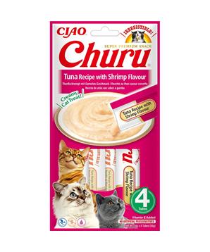 Levně Churu Cat Tuna Recipe with Shrimp Flavor 4x14g