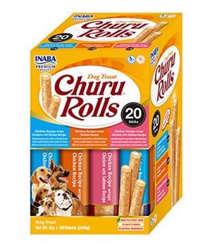 Levně Churu Dog BOX Rolls Chicken wraps Variety 20x12g