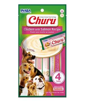 Levně Churu Dog Chicken with Salmon 4x14g