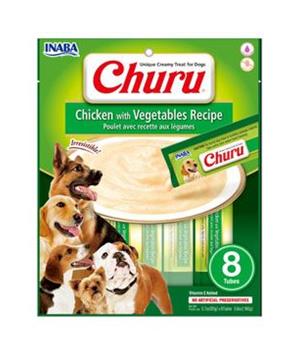 Levně Churu Dog Chicken with Vegetables 8x20g