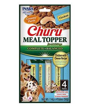 Levně Churu Dog Meal Topper Chicken with Cheese Recipe 4x14g
