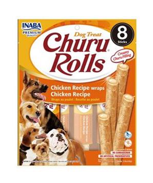 Levně Churu Dog Rolls Chicken wraps Chicken 8x12g