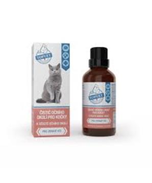 Levně Čistič očního okolí pro kočky TOPVET 50ml